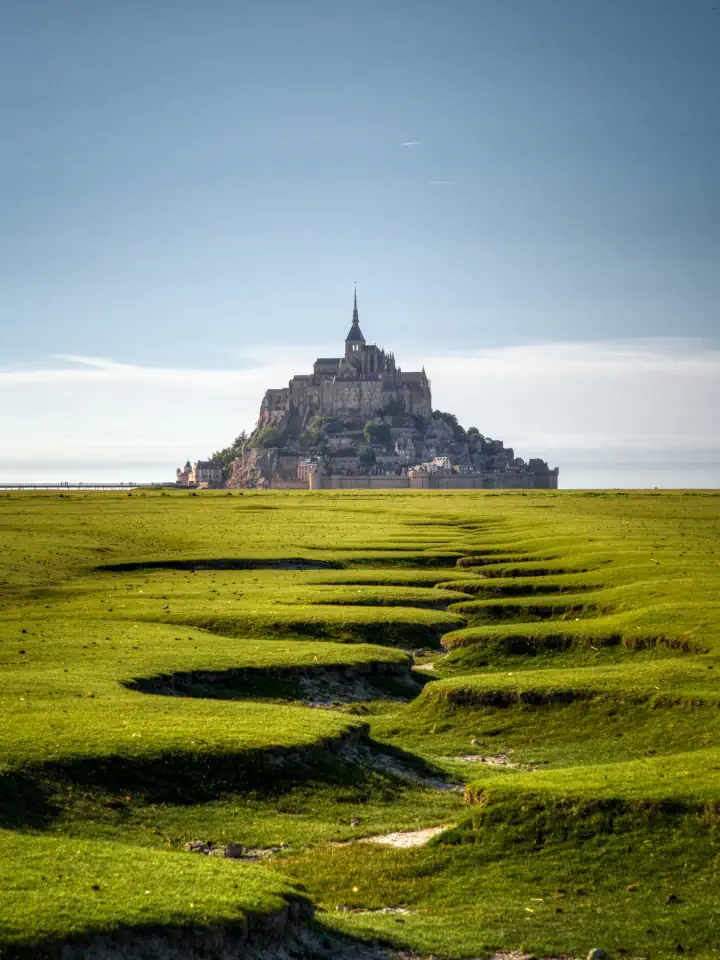 Mont Saint Michel Is A Famous Landmark In France