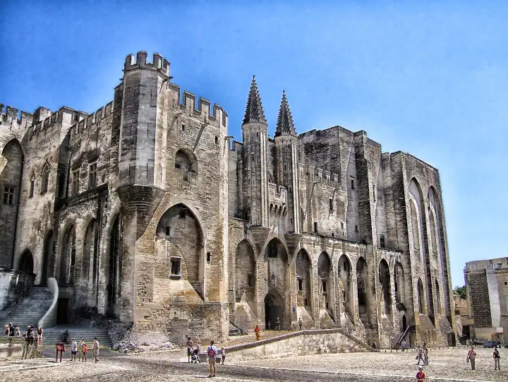 Palace Of The Popes In Avignon Is A Famous Landmark In France